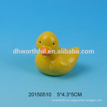 Decoración de cerámica de la serie animal encantador en forma de pato